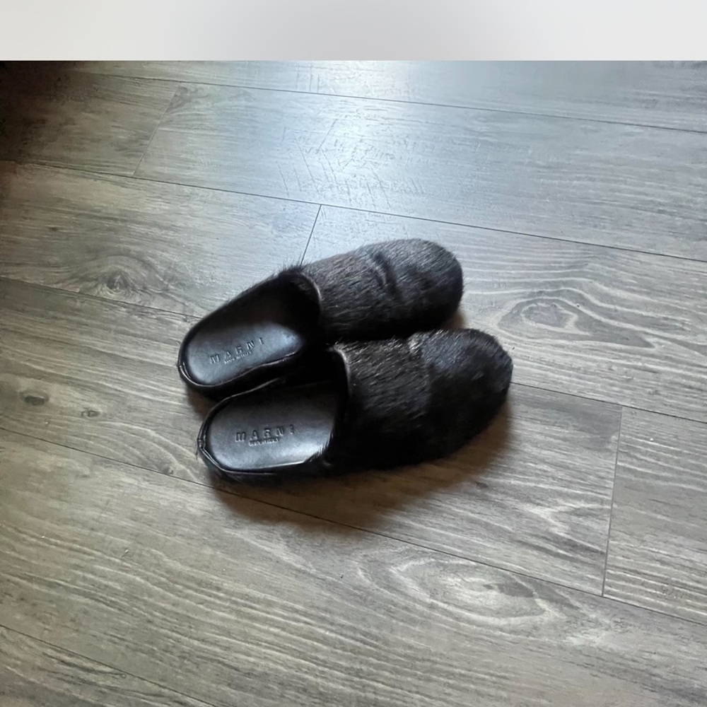 Black Marni Slides